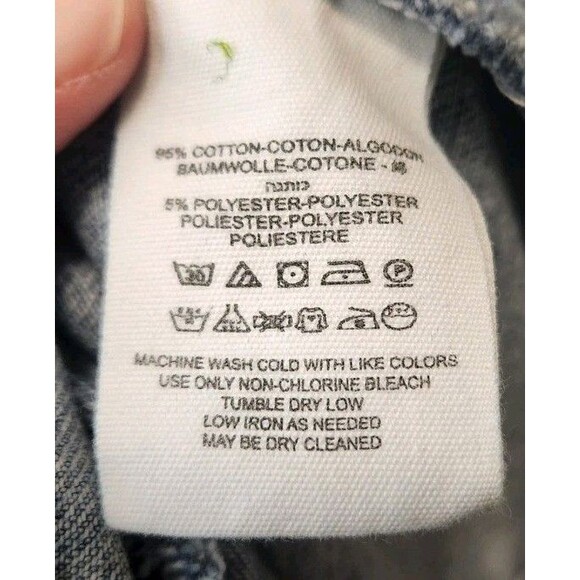 Free People Rumors Acid Washed Indigo Denim Jean Trucker Jacket Medium - Picture 11 of 15